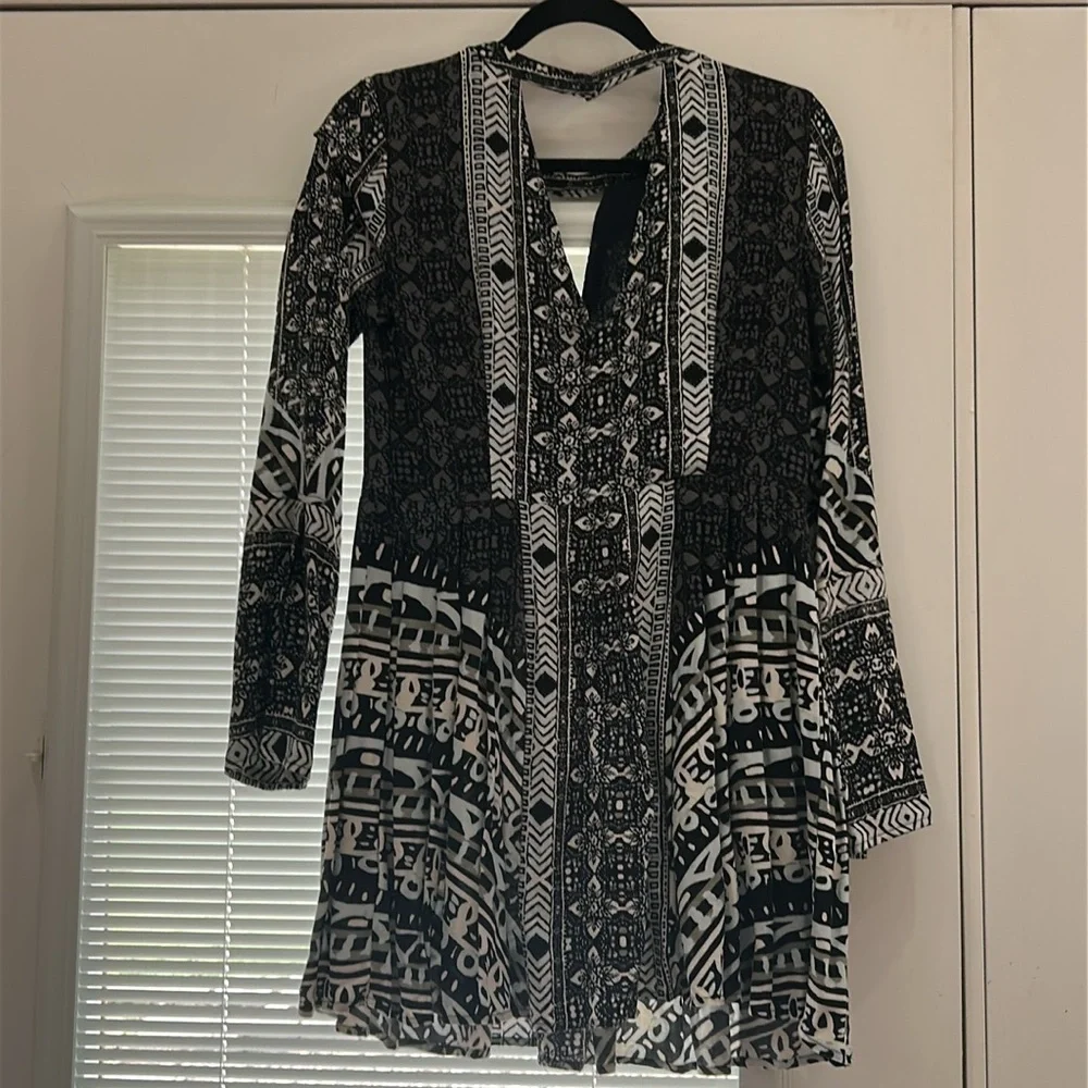 Free People Long sleeve cutout dress size 2
